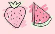 童装西瓜草莓（西瓜和草莓恋爱了,可是草莓觉得西瓜好花心呀）