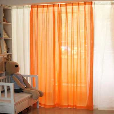 橙色窗帘搭配儿童装（橙色窗帘搭配儿童装好看吗）-图3